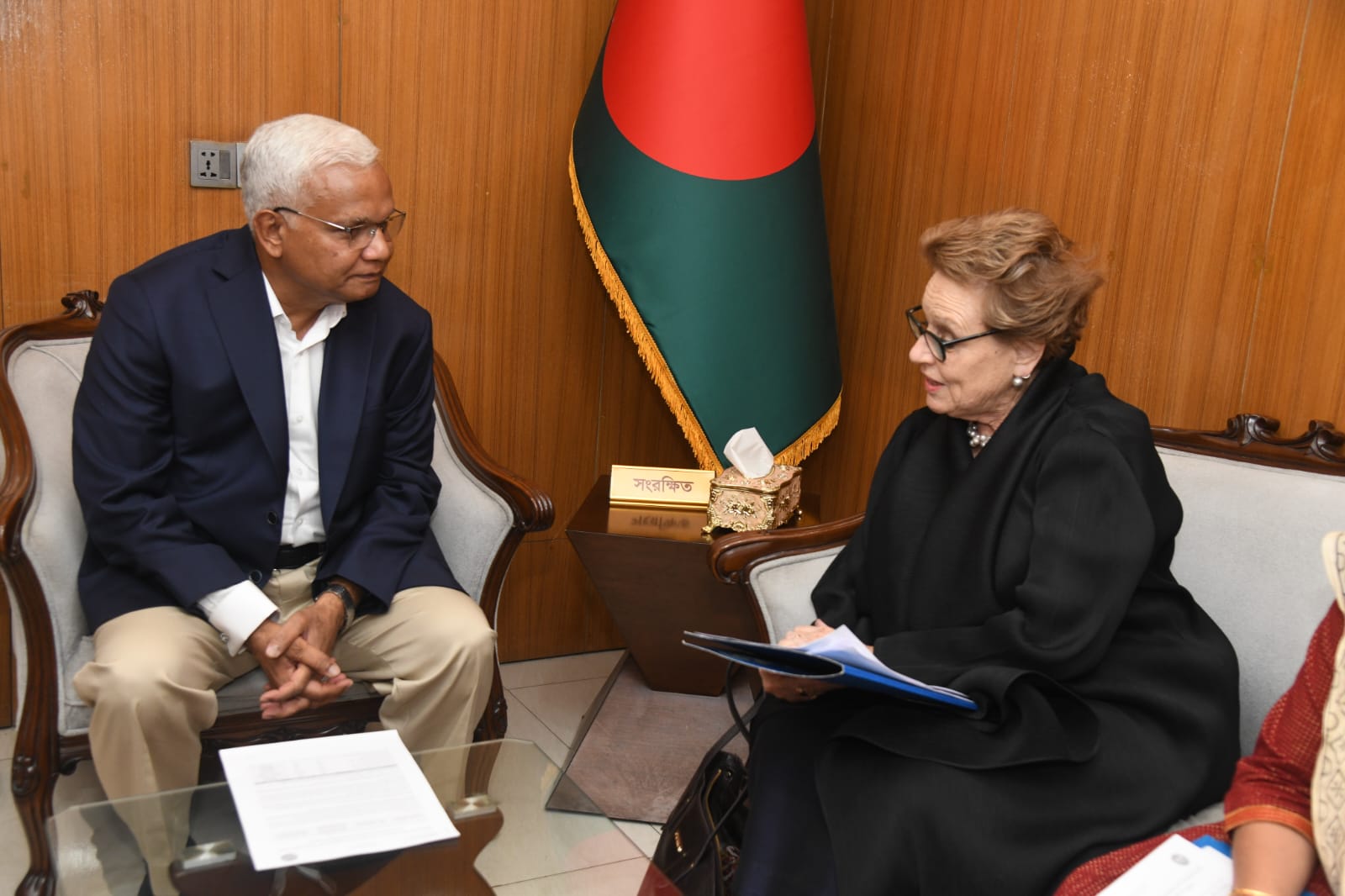 নারী ও শিশু বিষয়ক মন্ত্রীর সাথে ইউনিসেফ বাংলাদেশ- এর প্রতিনিধির সাক্ষাৎ