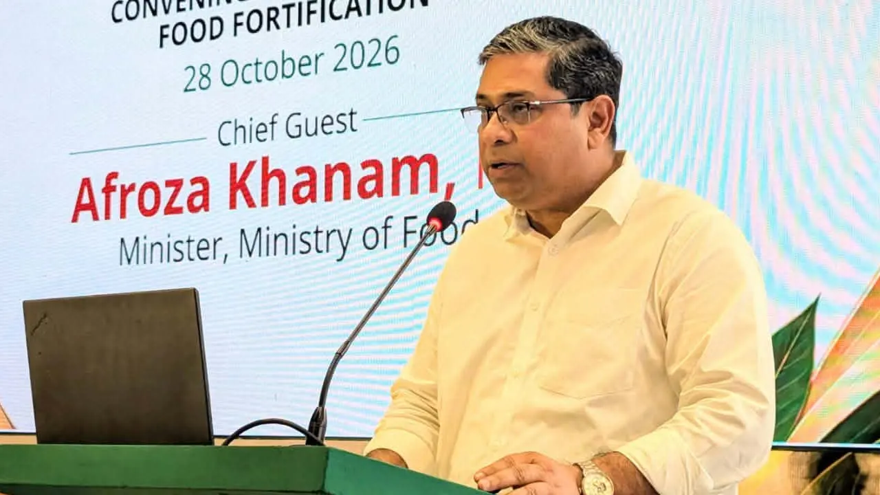 স্থানীয় সরকার প্রতিমন্ত্রীর খাদ্যে পুষ্টি উপাদান বাধ্যতামূলক করতে আইন প্রণয়নে জোর